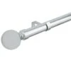 B&M Shiny Nickle Silver Orb Curtain Pole 70 - 120cm -Kitchen and Tableware Store 390211 390213 shiny nickle silver orb round curtain pole 2