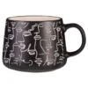 B&M Face Print Mug - Black -Kitchen and Tableware Store 390329 face print mugs black