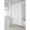 B&M Mono Jacquard Shower Curtain - White 2 B&M Mono Jacquard Shower Curtain - White -Kitchen and Tableware Store 390592 mono jacquard shower curtain white