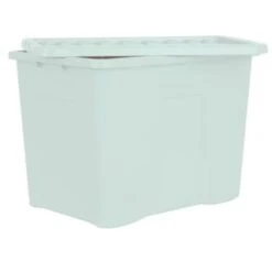 Kitchen and Tableware Store -Kitchen and Tableware Store 391384 sage 80l storage box and lid 4