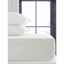 Simply Everyday Single White Fitted Sheet
