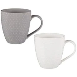 Jumbo Dot Embossed Mug - White -Kitchen and Tableware Store 392128 jumbo dot embossed mug main