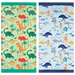 B&M Children's Beach Towel - Green Dinosaur -Kitchen and Tableware Store 393915 childrens beach towel group 2