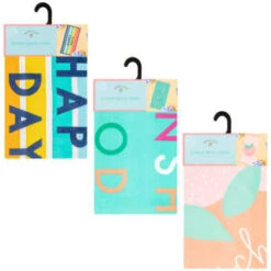 B&M Adult's Beach Towel - Sunshine & Good Times -Kitchen and Tableware Store 393919 adult slogan beach towel group