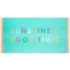 B&M Adult's Beach Towel - Sunshine & Good Times 2 B&M Adult's Beach Towel - Sunshine & Good Times -Kitchen and Tableware Store 393919 adult slogan beach towel sunshine and good times 2