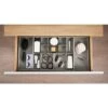 B&M Expandable Drawer Organiser -Kitchen and Tableware Store 393927 expandable drawer organiser grey