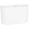 Simply Everyday Matte White Toothbrush Holder -Kitchen and Tableware Store 394003 mate toothbrush holder white
