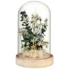 B&M Floral Decoration In Glass - Green -Kitchen and Tableware Store 394343 floral decoration in glass