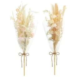 B&M Dried Flower Bunches - Pink 7 B&M Dried Flower Bunches - Pink -Kitchen and Tableware Store 394378 neutral dried bunches group