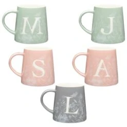 B&M Floral Alphabet Mug (Assorted) 18 B&M Floral Alphabet Mug (Assorted) -Kitchen and Tableware Store 394397 floral alphabet mug group