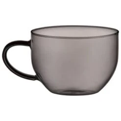 B&M Smoked Glass Coffee Mug -Kitchen and Tableware Store 394433 smoked glass coffee mug