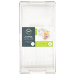 B&M Stackable Fridge Tray -Kitchen and Tableware Store 394541 stackable fridge tray 2