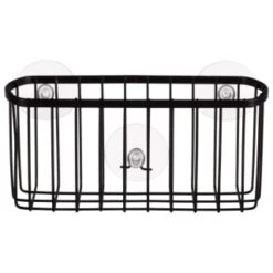 B&M Black Suction Wire Basket