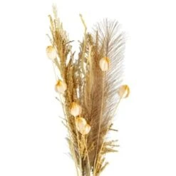 B&M Pampas & Leaf In Glass Vase 6 B&M Pampas & Leaf In Glass Vase -Kitchen and Tableware Store 394707 pampas and leaf in glass vase 4
