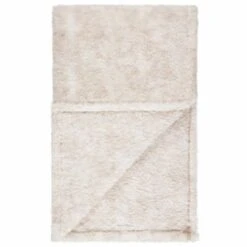 B&M Simply Two Tone Teddy Throw - Natural -Kitchen and Tableware Store 394924 simply two tone teddy throw natural 3
