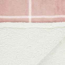 Winston Blush Sherpa Check Throw 9 Winston Blush Sherpa Check Throw -Kitchen and Tableware Store 394980 winston check throw blush 2