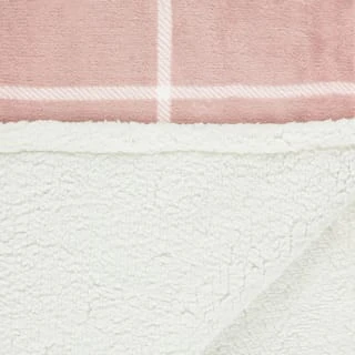 Winston Blush Sherpa Check Throw 6 Winston Blush Sherpa Check Throw - Image 4