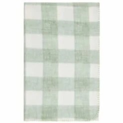 Simply Sage & Gingham Polar Fleece Throw 2pk 11 Simply Sage & Gingham Polar Fleece Throw 2pk -Kitchen and Tableware Store 395026 simply super soft throws 2pk sage gingham 2