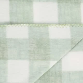 Simply Sage & Gingham Polar Fleece Throw 2pk 9 Simply Sage & Gingham Polar Fleece Throw 2pk - Image 7