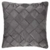 Basket Weave Charcoal Cushion