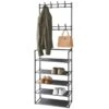 B&M Essentials 16 Hook Garment Rack With Shelving 1 B&M Essentials 16 Hook Garment Rack With Shelving -Kitchen and Tableware Store 395496 essentials 16 hook garment rack with shelving