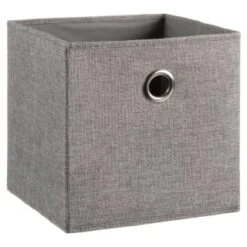 Kitchen and Tableware Store 37 Lokken Linen Storage Cubes 2pk - Grey