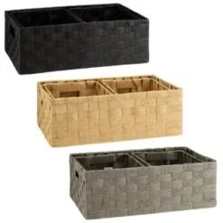 B&M Caen Set Of 3 Paper Rope Baskets - Grey -Kitchen and Tableware Store 395883 395868 395869 caen set of 3 paper rope baskets group