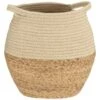 B&M Rope & Wicker Belly Basket - Neutral -Kitchen and Tableware Store 395898 rope and wicker belly basket
