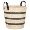 B&M Striped Basket - Mono 1 B&M Striped Basket - Mono -Kitchen and Tableware Store 395928 mono stripe basket1