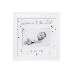 B&M Box Photo Frame - Welcome To The World Little One -Kitchen and Tableware Store 396343 box frame welcome to the world little one 2