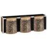 B&M Printed Glass Bamboo Storage Jars 3pc -Kitchen and Tableware Store 396485 3pk printed glass bamboo storage jars