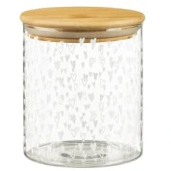 B&M Printed Glass Bamboo Storage Jars 3pc 7 B&M Printed Glass Bamboo Storage Jars 3pc -Kitchen and Tableware Store 396485 3pk printed glass bamboo storage jars 3