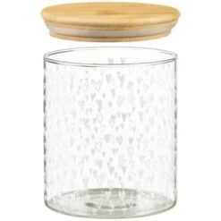 B&M Printed Glass Bamboo Storage Jars 3pc 8 B&M Printed Glass Bamboo Storage Jars 3pc -Kitchen and Tableware Store 396485 3pk printed glass bamboo storage jars 4